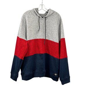 BKC Mens Pullover Hoodie Multicolor Colorblock Size XXL